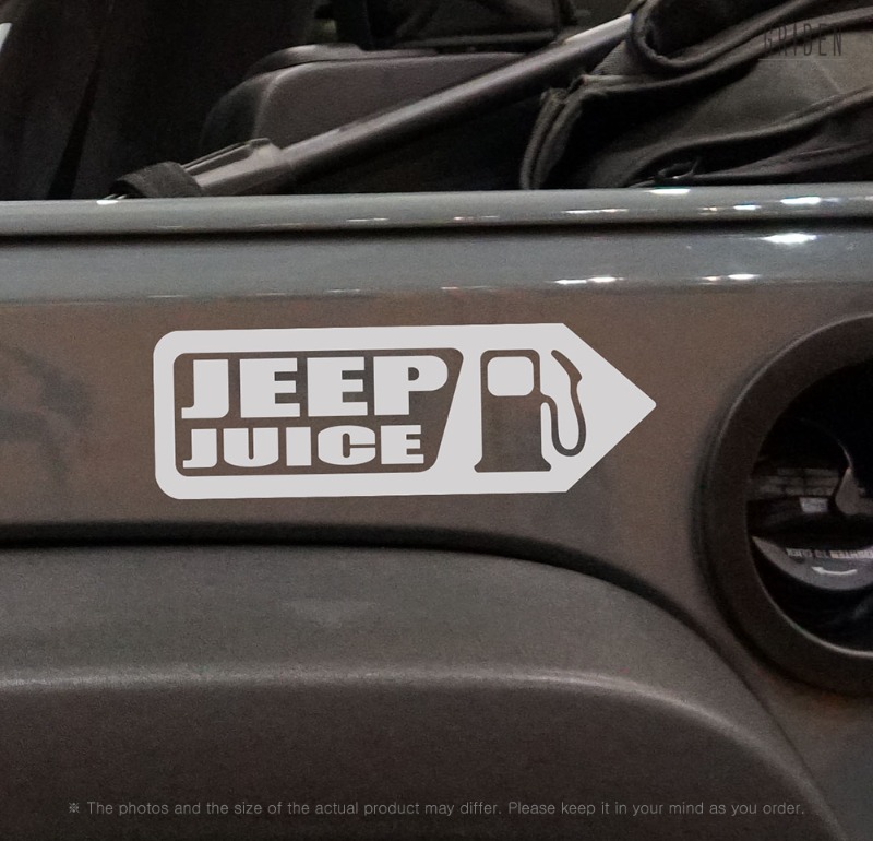 Jeep자동차 주유구 스티커